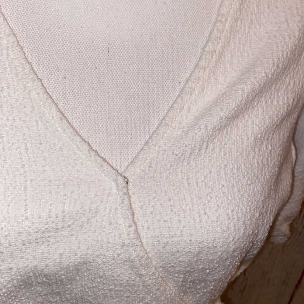 Texture And Thread Cropped Blouse - image 3